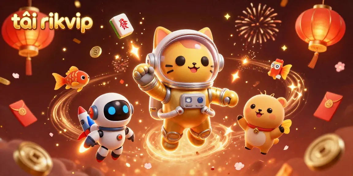 Boost your chances of winning with tải rikvip, showcasing a vibrant casino-themed cosmic adventure.